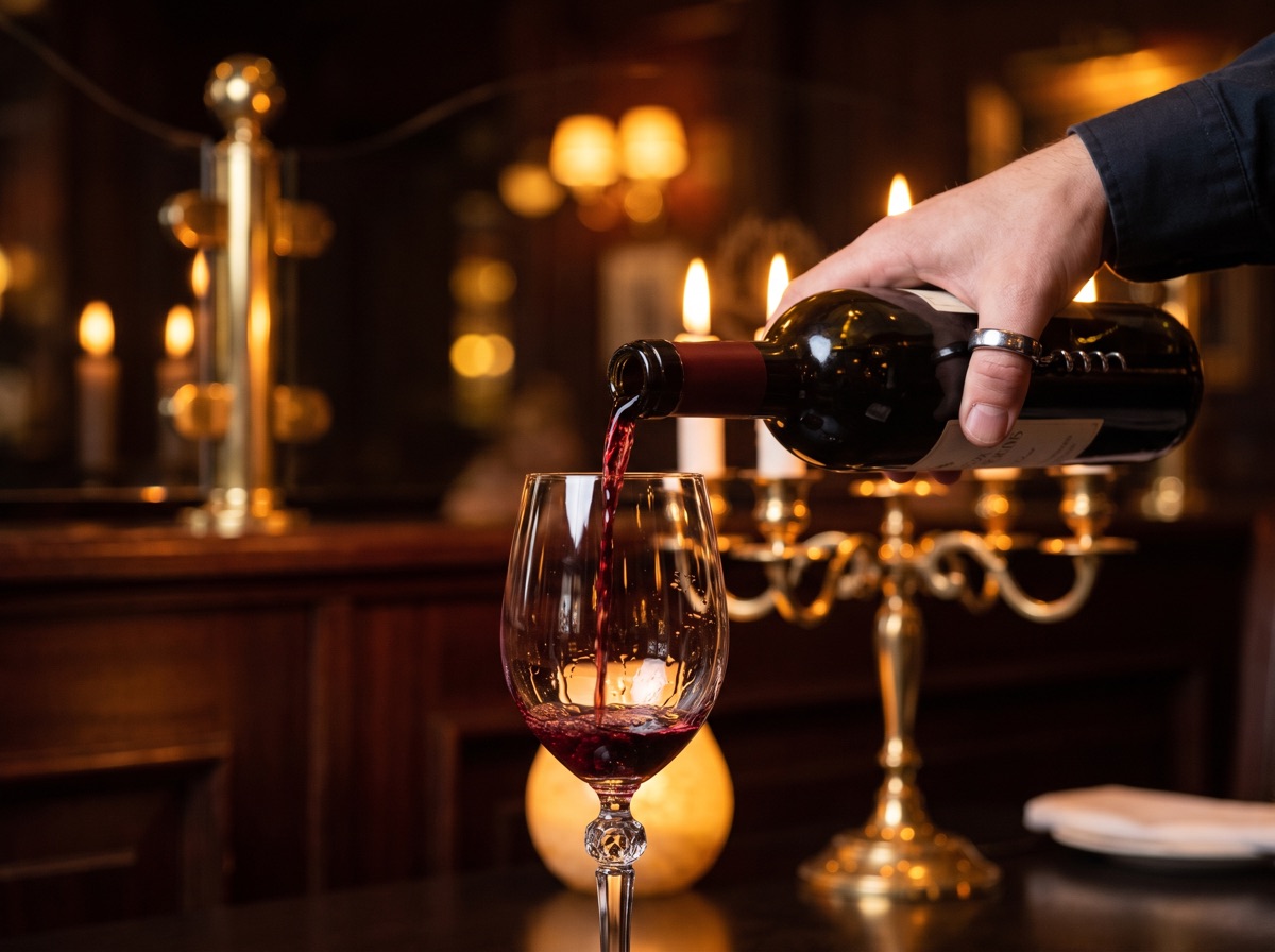 A slow pour by candlelight